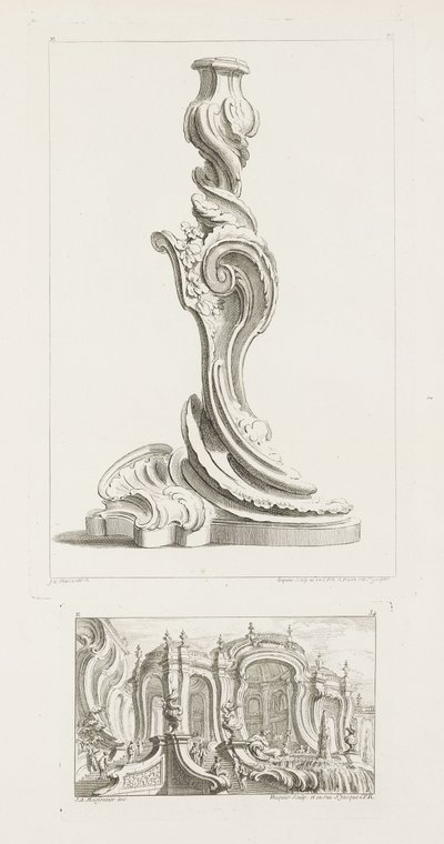 Chandelier, 5th Plate by Juste Aurèle Meissonnier